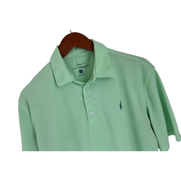 Johnnie-O Golf Polo Shirts Light Green Short Sleeve Size Med - Picture 1 of 6